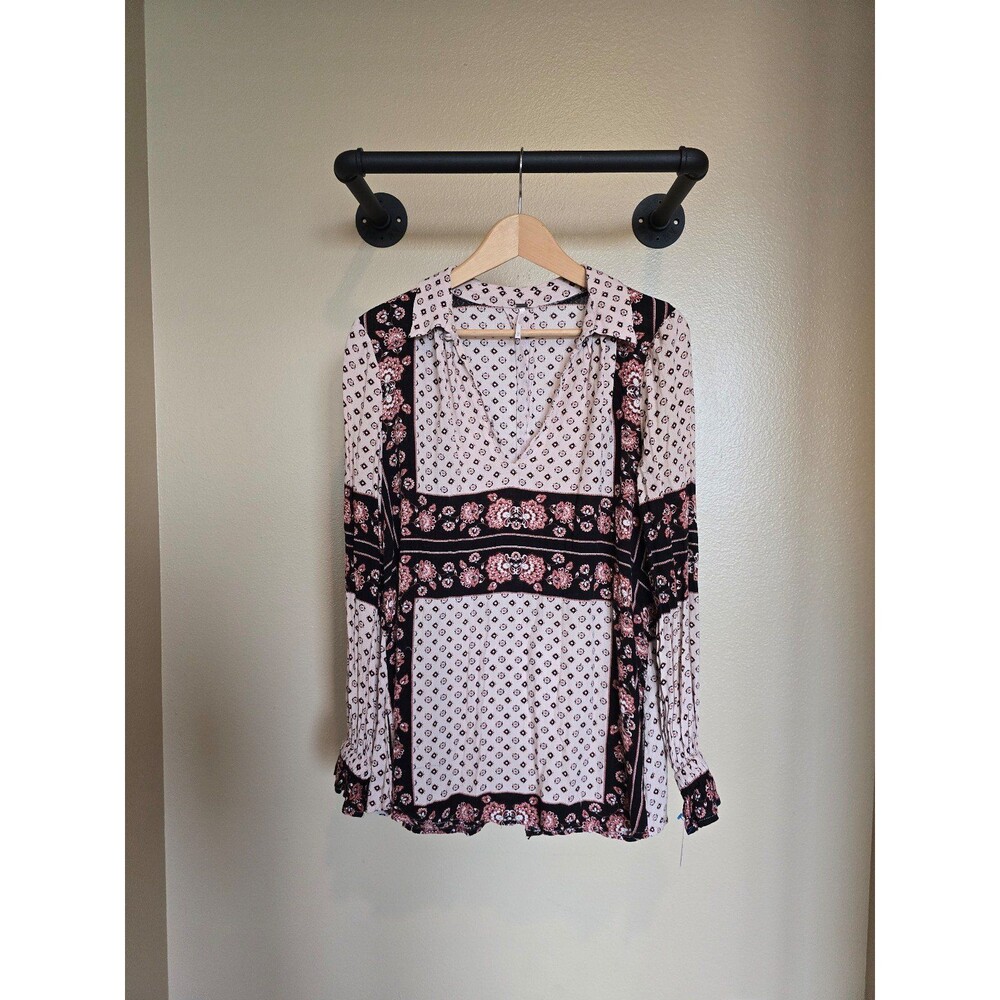 Free People Changing Times long sleeve boho tunic top‎ size medium